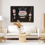 Canvas print Still life with dice, Klee P.