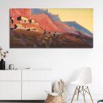 Canvas print Ladakh at sunset, Roerich N.
