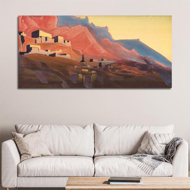 Canvas print Ladakh at sunset, Roerich N.