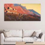 Canvas print Ladakh at sunset, Roerich N.