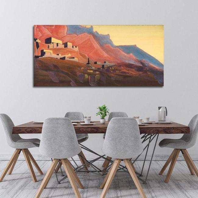 Canvas print Ladakh at sunset, Roerich N.