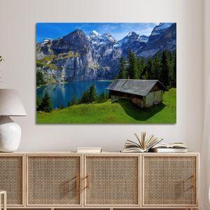 Canvas print, Cabin by the lake