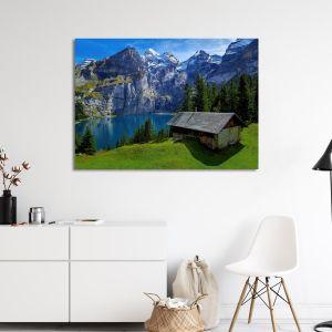 Canvas print, Cabin by the lake 2