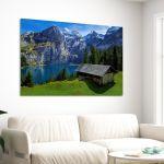 Canvas print, Cabin by the lake