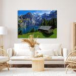 Canvas print, Cabin by the lake