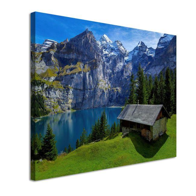Canvas print, Cabin by the lake