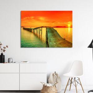 Πίνακας σε καμβά Lagoon sunset 2