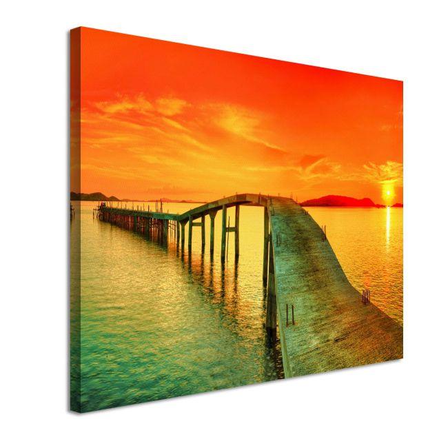 Πίνακας σε καμβά Lagoon sunset