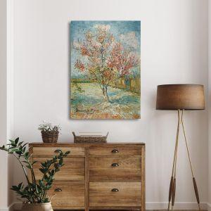 Πίνακας ζωγραφικής Pink peach trees Vincent van Gogh Καμβάς τελαρωμένος Όψη 1 2