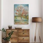 Canvas print Pink peach trees, Vincent van Gogh