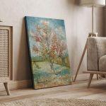 Πίνακας ζωγραφικής Pink peach trees, Vincent van Gogh