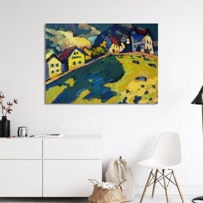 Canvas print Houses at Murnau, Kandinsky W.