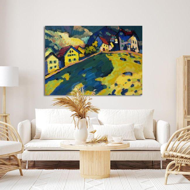Canvas print Houses at Murnau, Kandinsky W.