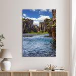 Canvas printThe cold water