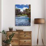 Canvas printThe cold water