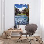 Canvas printThe cold water