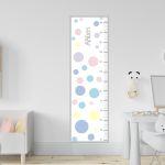 Wall stickers height measure Dots pal