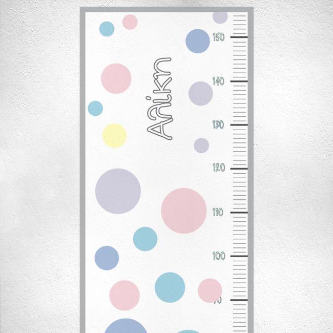 Wall stickers height measure Dots pal