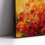 Canvas print Illustration of poppies,3 panels