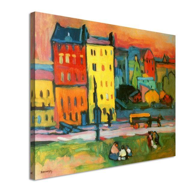 Canvas print Houses in Munich, Kandisky W.