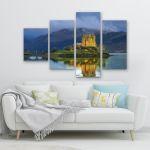 Canvas print Eilean Donan castle four panels