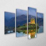 Canvas print Eilean Donan castle four panels