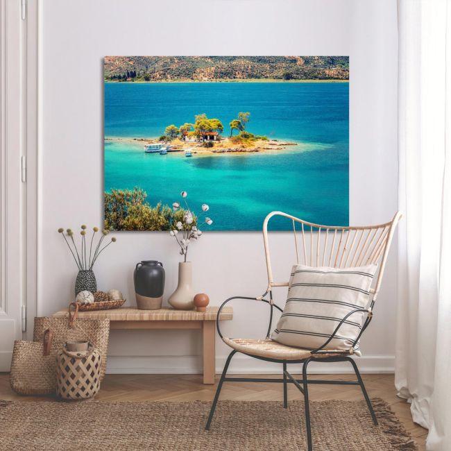 Canvas printSmall island in Aegean sea