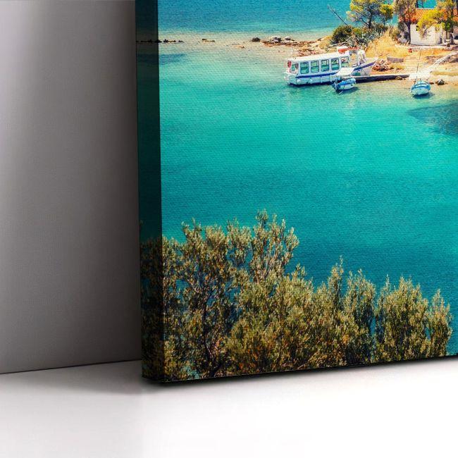 Πίνακας σε καμβά Αιγαίο, Small island in Aegean sea