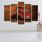 Canvas print Cherry beetle five panels
