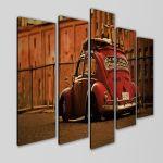 Canvas print Cherry beetle five panels