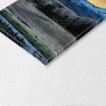 Canvas print Cloudless night five panels