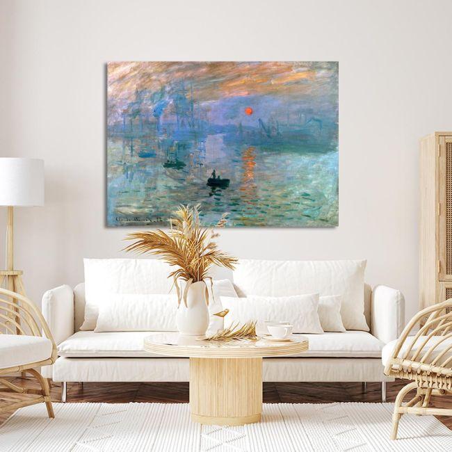 Canvas print Impression sunrise, Monet