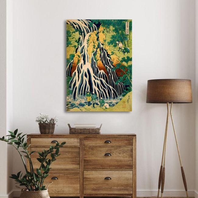 Canvas print Kirifuri waterfall at Mt.Kurokami, Hokusai K.