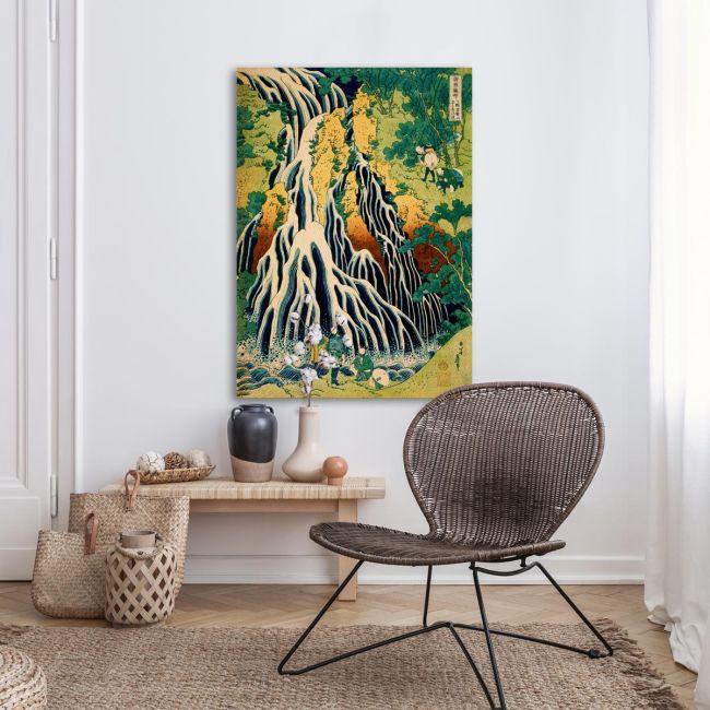 Canvas print Kirifuri waterfall at Mt.Kurokami, Hokusai K.