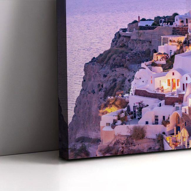 Canvas printAmazing sunset, Santorini