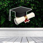 Wooden figure Graduation hat