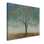 Πίνακας σε καμβά Tree in gold