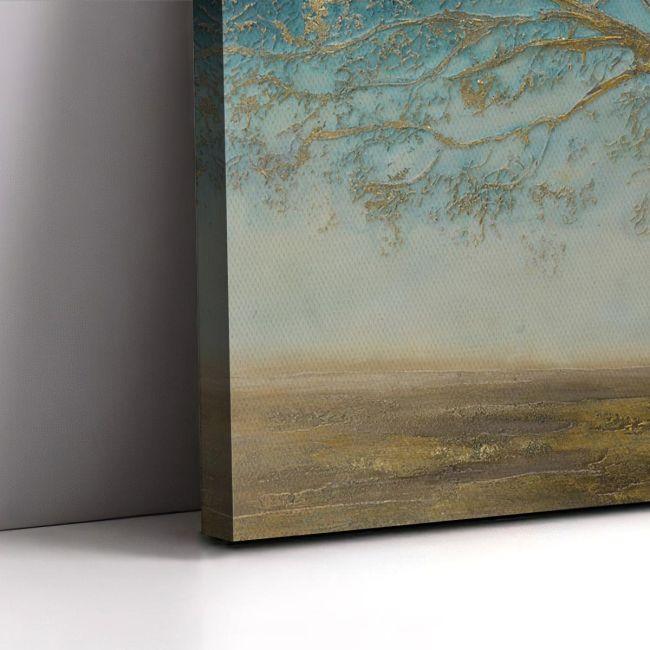 Canvas print, Tree in gold