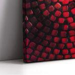 Canvas print Acrylic red on black