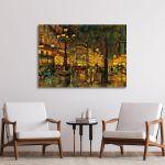 Canvas print Paris by night I, Korovin K.
