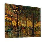 Canvas print Paris by night I, Korovin K.