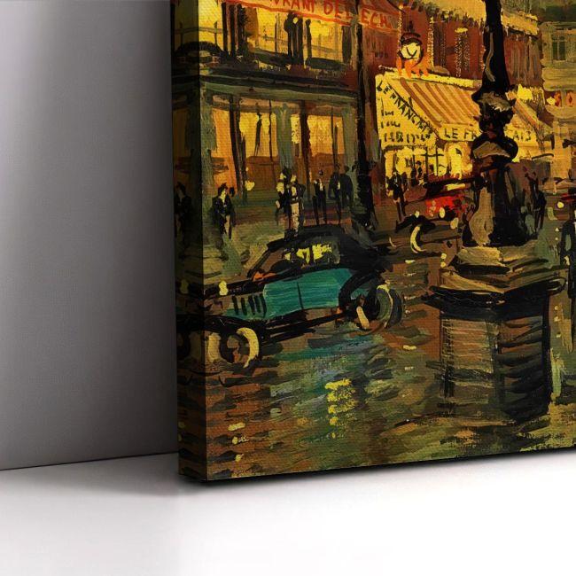 Canvas print Paris by night I, Korovin K.