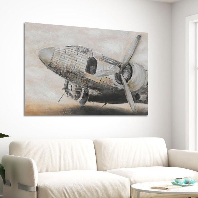 Πίνακας σε καμβά Vintage airplane