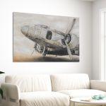 Πίνακας σε καμβά Vintage airplane