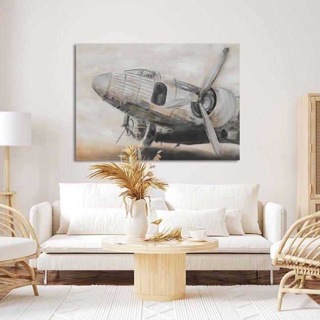 Πίνακας σε καμβά Vintage airplane