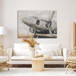 Πίνακας σε καμβά Vintage airplane