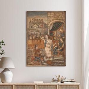 Canvas print Aretousa and Erotokritos, Theophilos