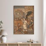 Canvas print Aretousa and Erotokritos, Theophilos