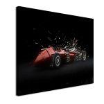 Πίνακας σε καμβά Vintage red car painting