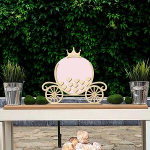 Wooden wishes board, Cinderella carriage pumpkin